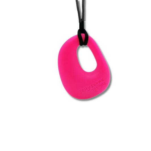 Bubblegum Pink Organic Chewable Pendant | Jellystone Designs | The Sensory Hive