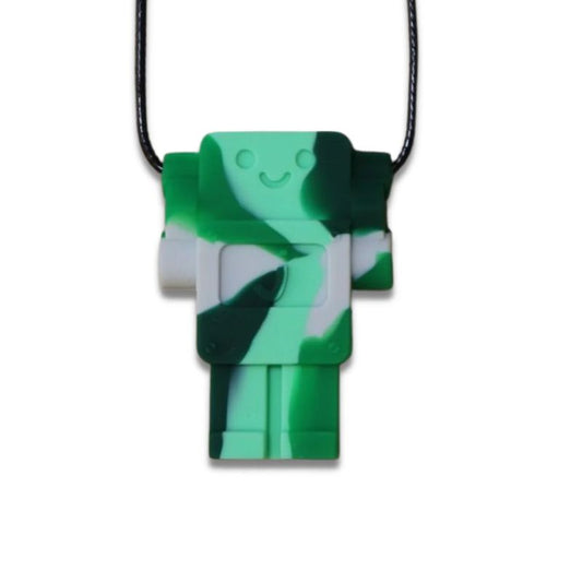 Green Chewable Necklace | Jelly Stone | The Sensory Hive