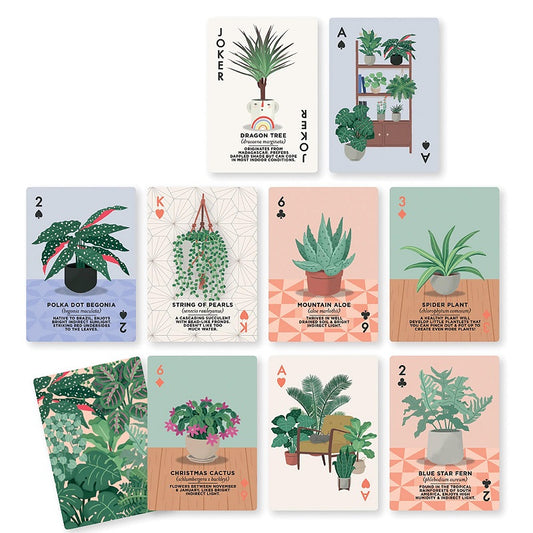 Playing Cards House Plants | The Sensory Hive