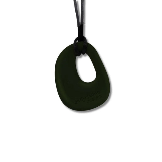 Smokey Black Organic Chewable Pendant | Jellystone Designs | The Sensory Hive