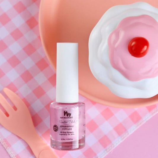 Strawberry cupcake Scented Scratch Nail Paint | No Nasties | The Sensory Hive