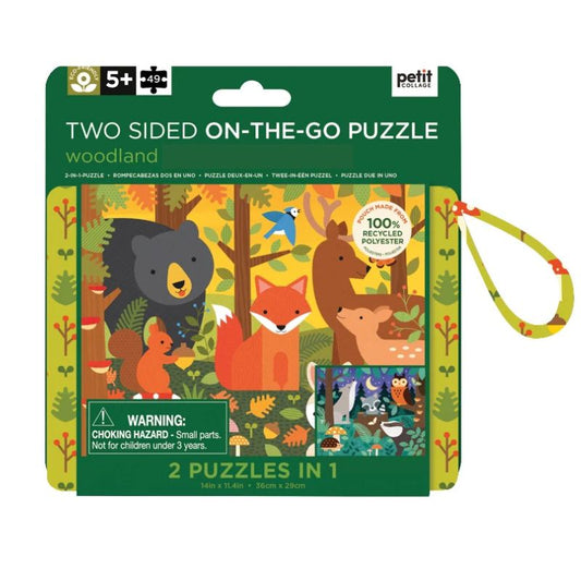 Two Sided on the go puzzle | 2 puzzles in 1 |The Sensory hive